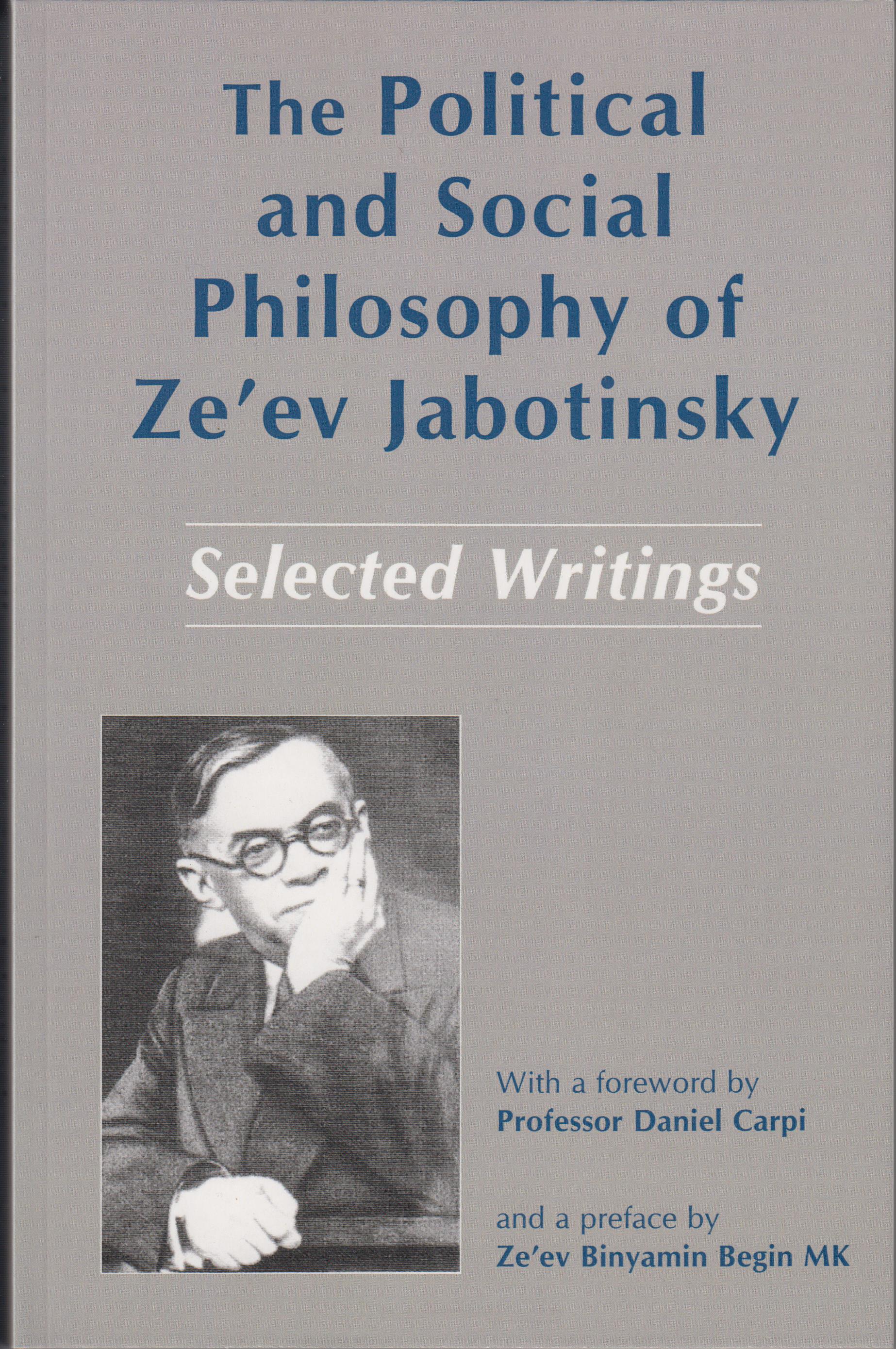 The Political and Social Philosophy of Ze'ev Jabotinsky